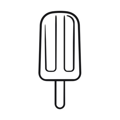 Popsicle Flag Thickline SVG cut file