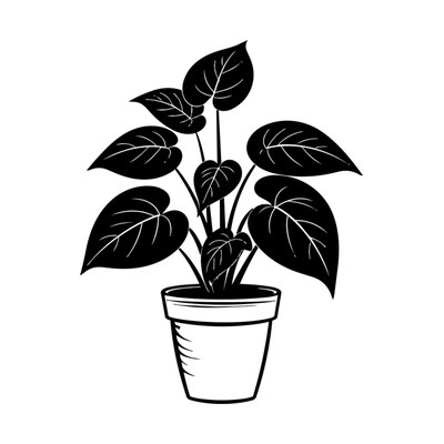 Pothos Plant SVG cut file