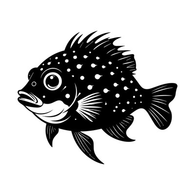 Pufferfish Silhouette SVG cut file
