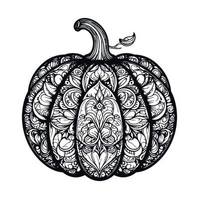 Pumpkin Mandala SVG cut file