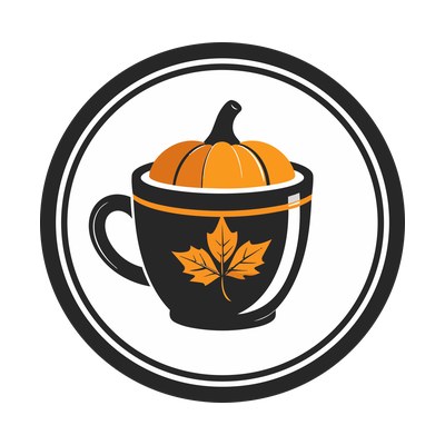 Pumpkin Spice Cup Badge Side SVG cut file