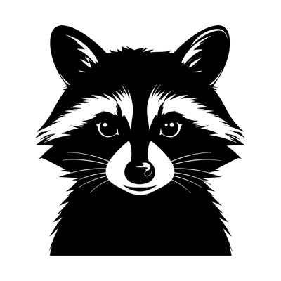 Raccoon Cute SVG cut file