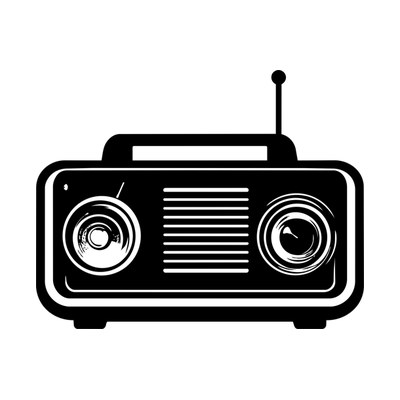 Radio Vintage SVG cut file