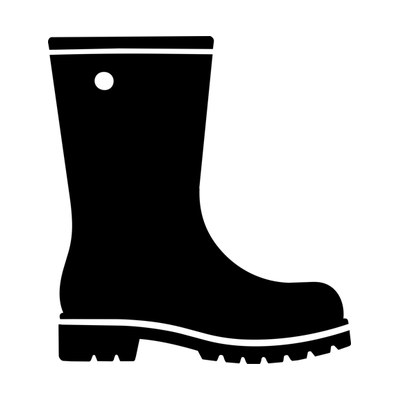 Rain Boot Flaticon Side SVG cut file