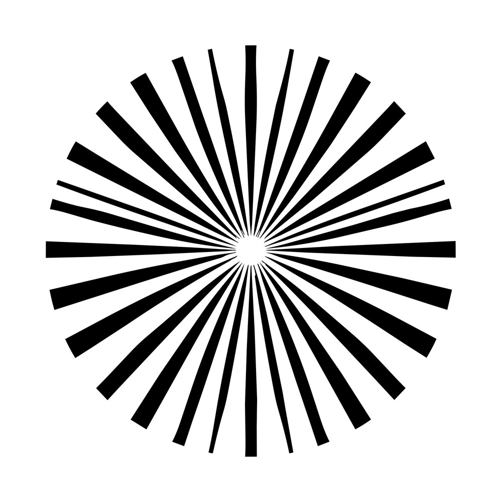 Retro Sunburst SVG cut file – SVG, PNG, DXF