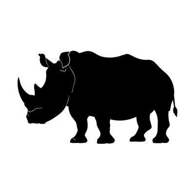Rhino Cute SVG cut file