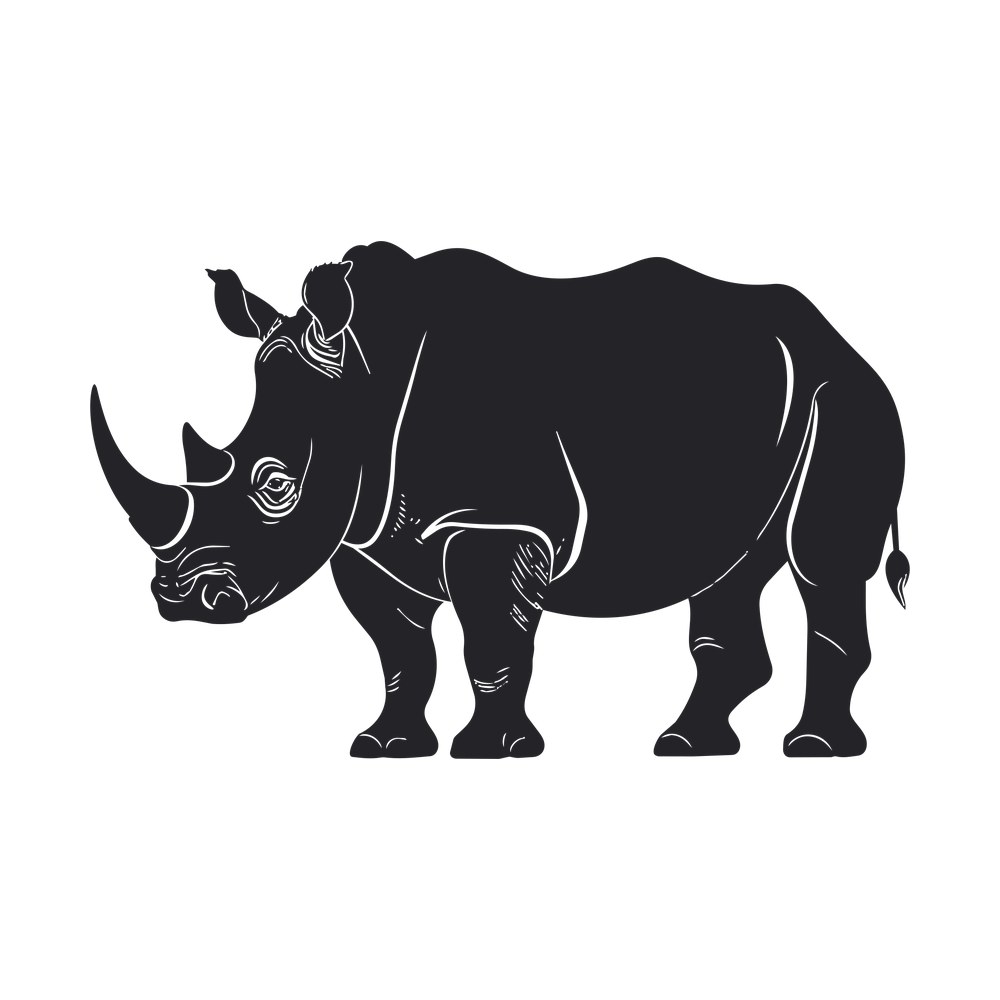 Rhino SVG cut file – SVG, PNG, DXF