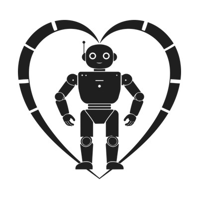 Robot Heartframe Side SVG cut file
