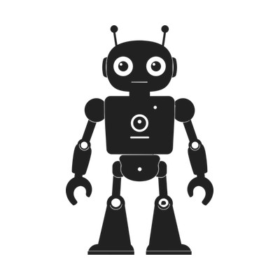 Robot Retro Front SVG cut file