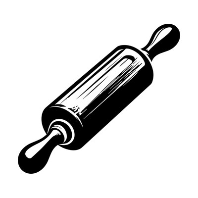 Rolling Pin Single SVG cut file