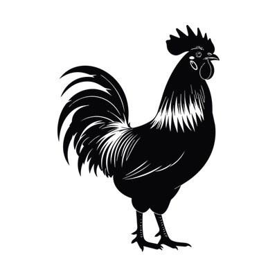 Rooster SVG cut file