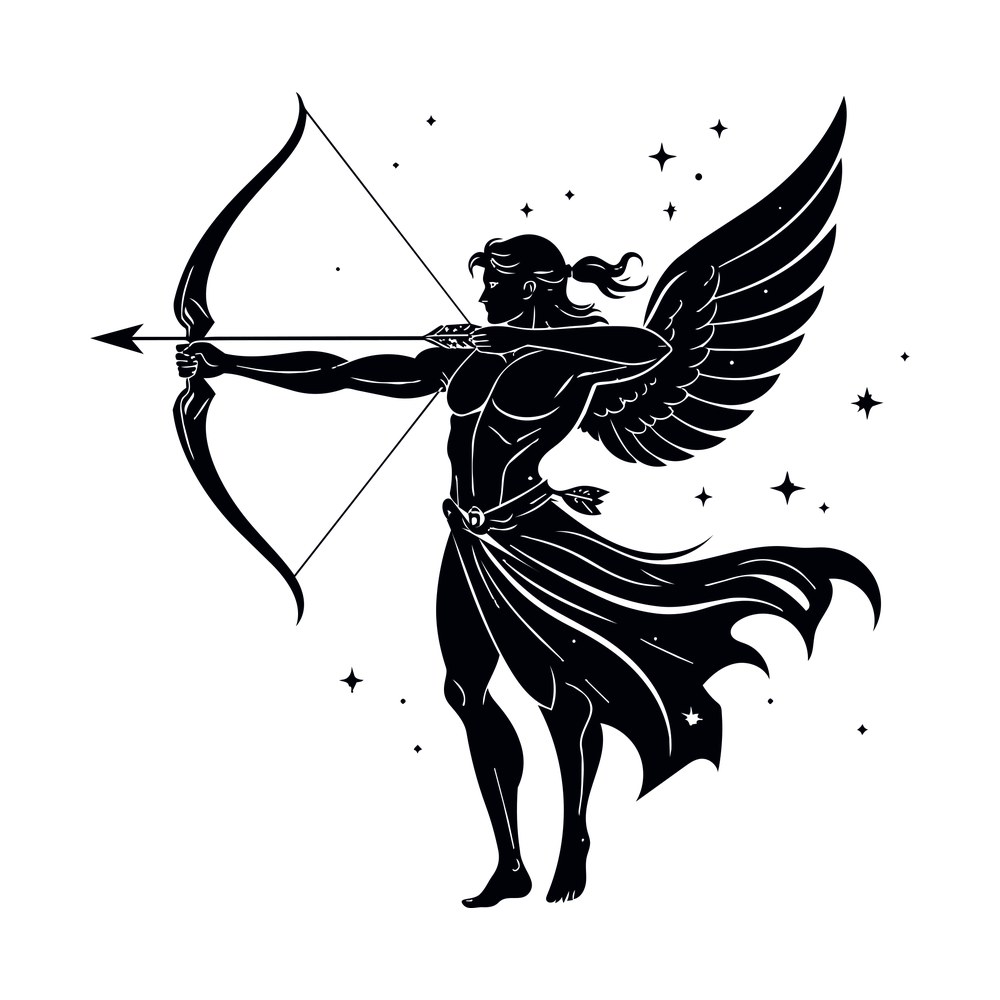 Sagittarius Archer Zodiac SVG cut file – SVG, PNG, DXF