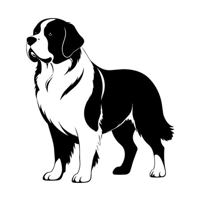 Saint Bernard SVG cut file