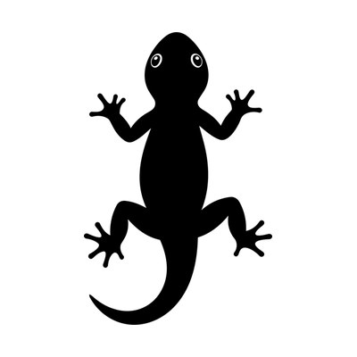 Salamander Silhouette SVG cut file