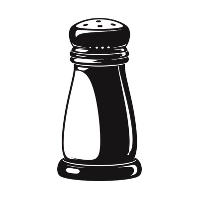 Salt Shaker Bold Side SVG cut file