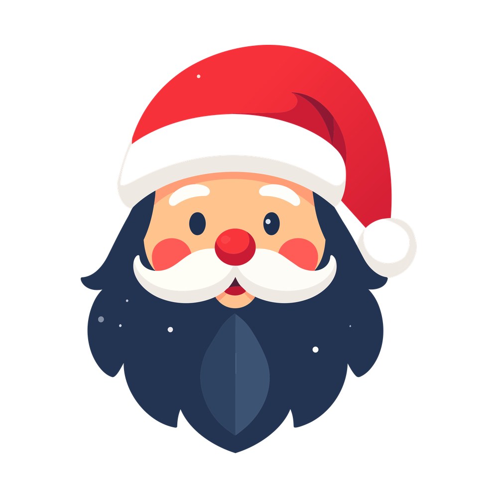 Santa Face Sublimation PNG + SVG – SVG, PNG