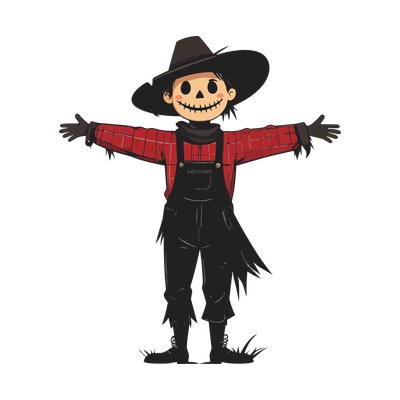Scarecrow Retro Side SVG cut file