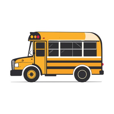 School Bus Icon SVG cut file