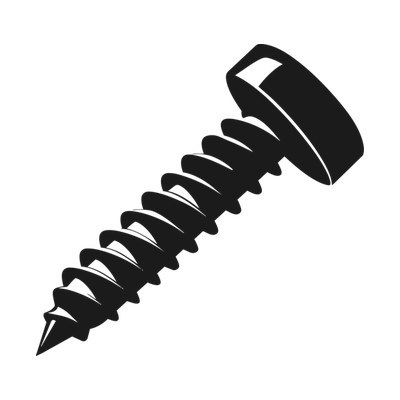 Screw Silhouette Side SVG cut file
