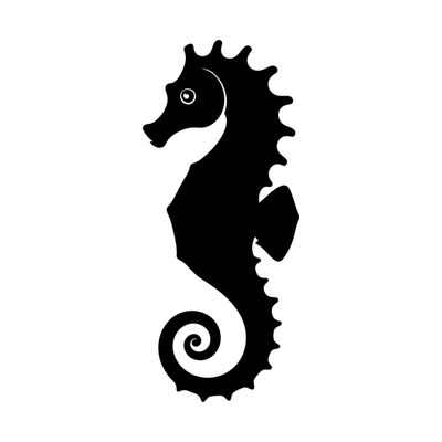 Seahorse Simple SVG cut file