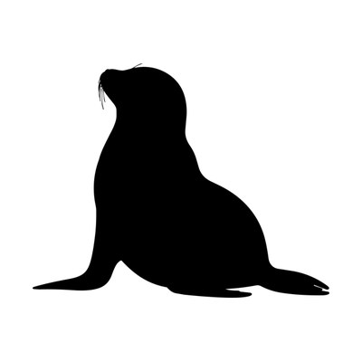 Seal Silhouette SVG cut file