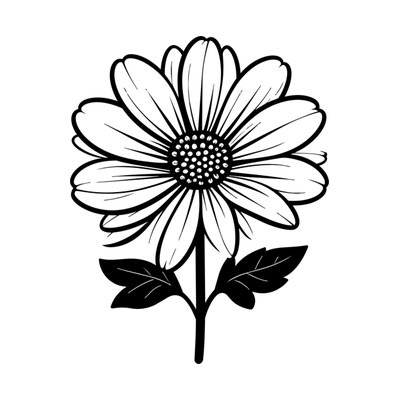 September Aster Birth Flower SVG cut file