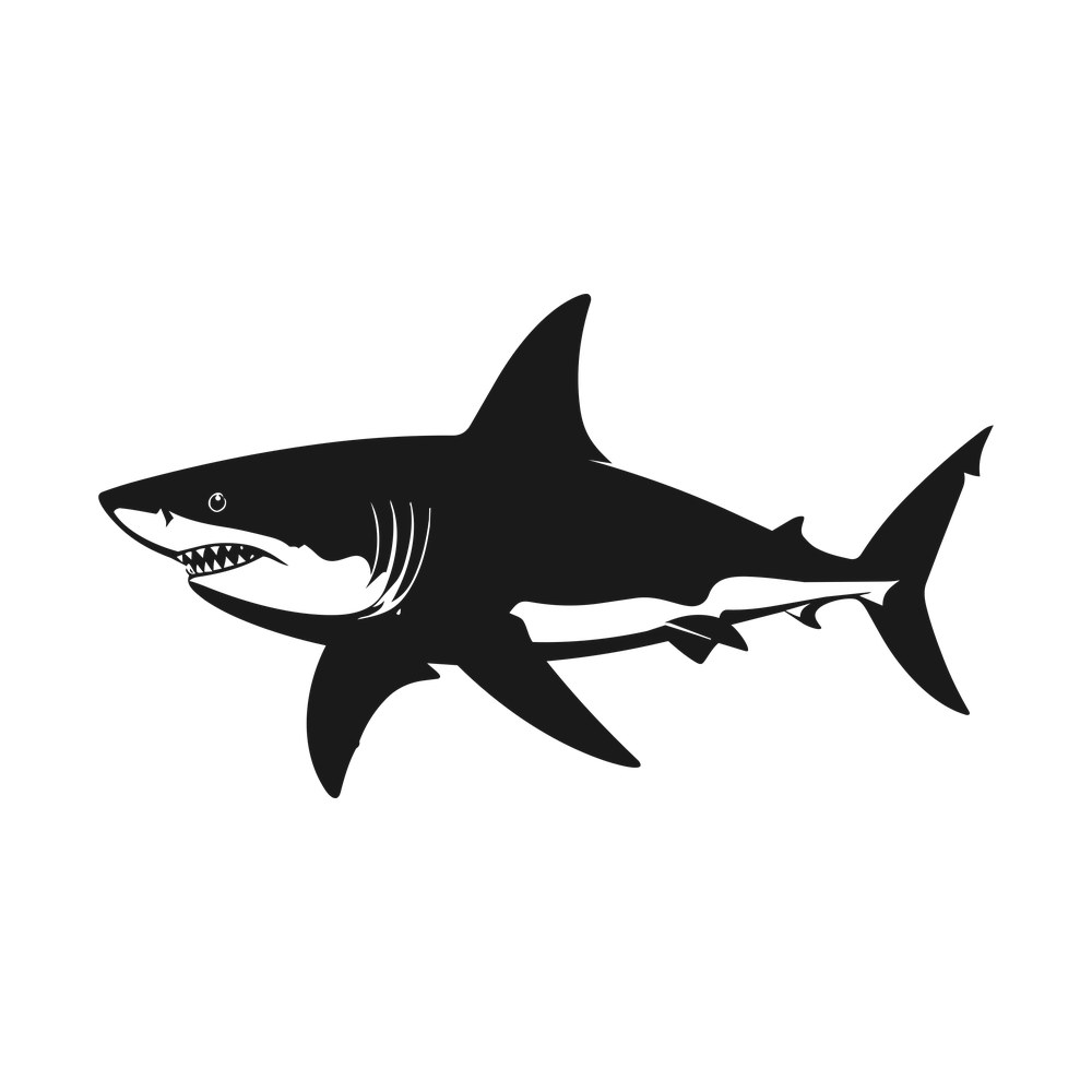 Shark SVG cut file – SVG, PNG, DXF