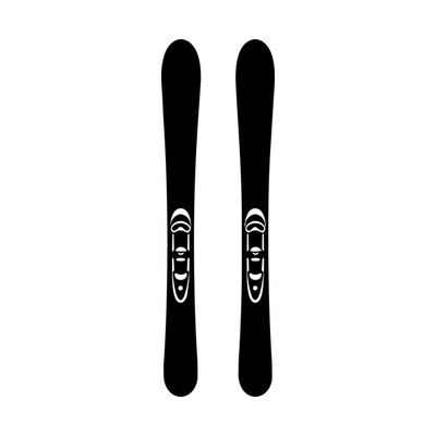 Ski Pair SVG cut file