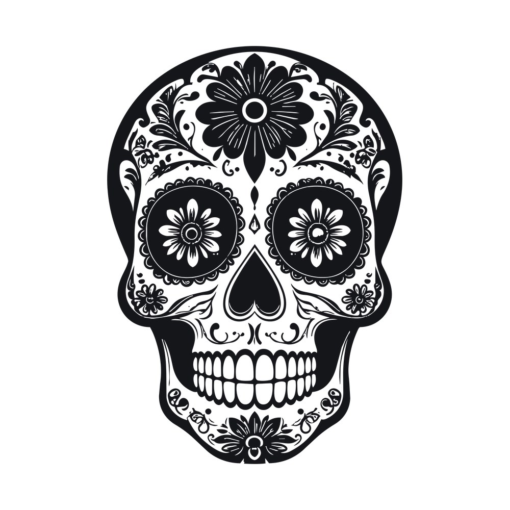 Skull Halloween SVG cut file – SVG, PNG, DXF
