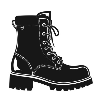 Snow Boot Sticker Side SVG cut file