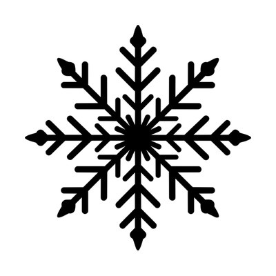 Snowflake Bold SVG cut file