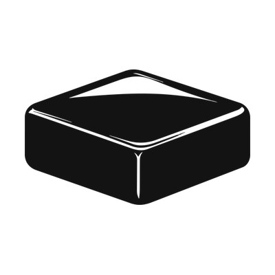 Soap Bar Silhouette Front SVG cut file