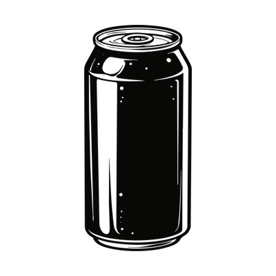 Soda Can Doodle Front SVG cut file