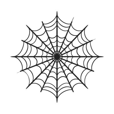 Spider Web Kawaii Front SVG cut file