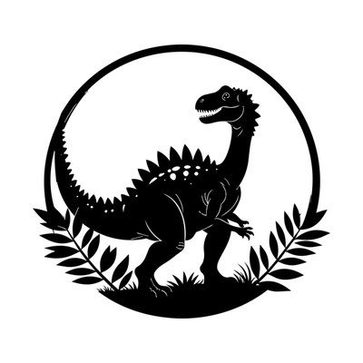 Spinosaurus Leafframe SVG cut file