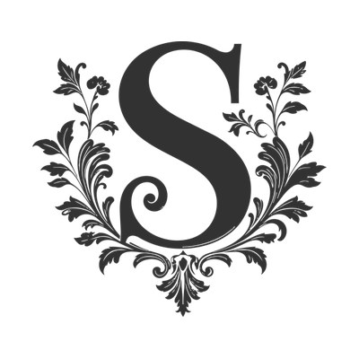 Split Monogram S SVG cut file