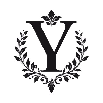 Split Monogram Y SVG cut file
