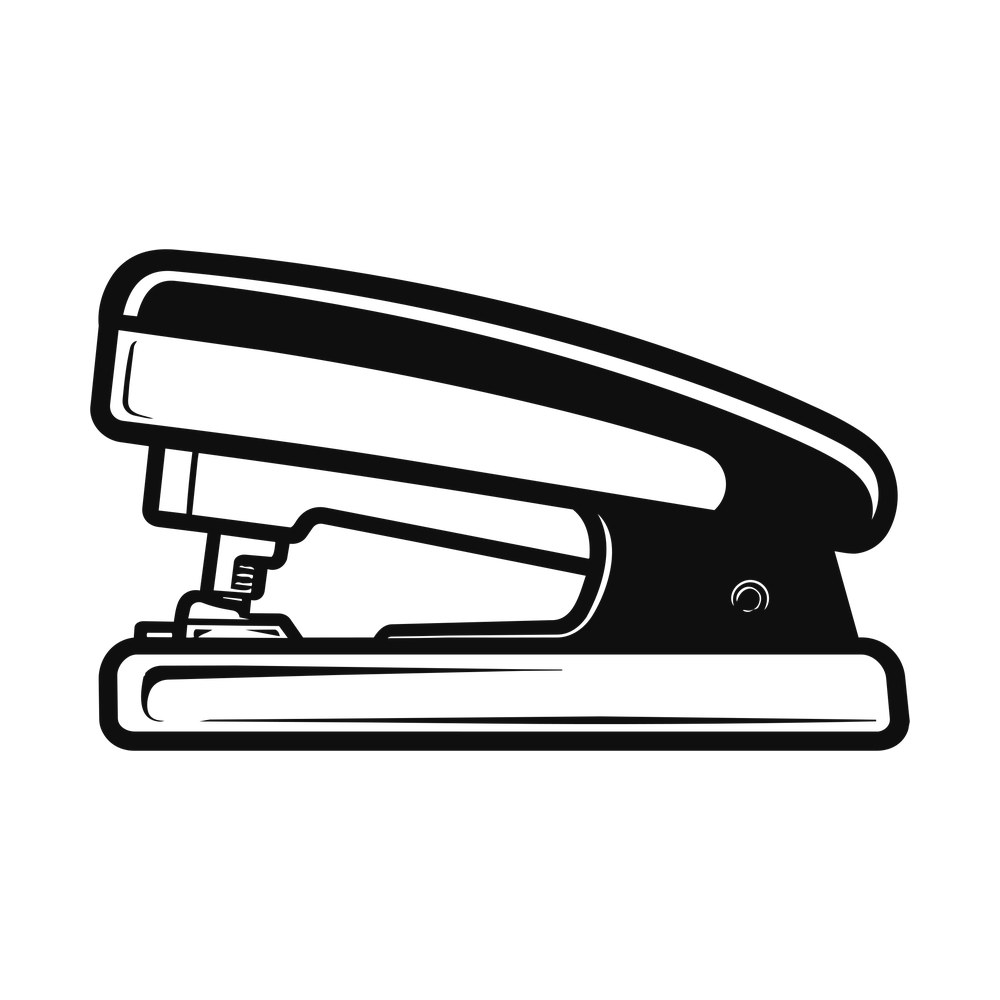 Stapler Sticker Front – original artwork without the sticker border