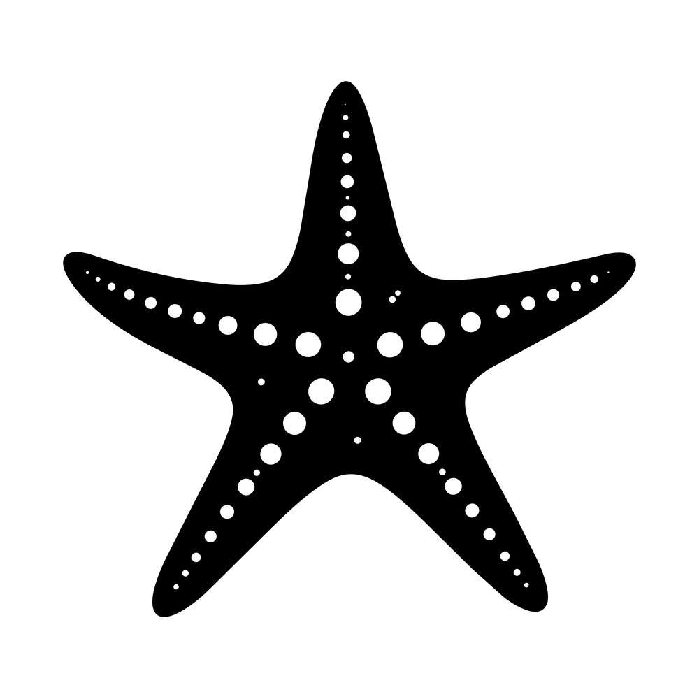 Starfish SVG cut file – SVG, PNG, DXF