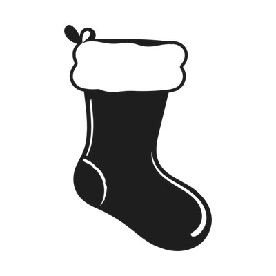 Stocking Chunky Side SVG cut file