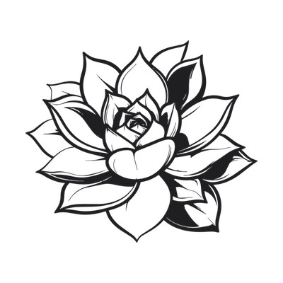 Succulent Line SVG cut file