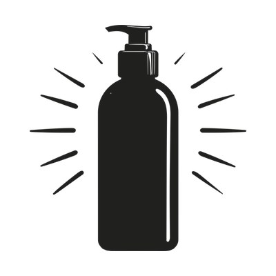 Sun Lotion Bottle Minimal Front SVG cut file