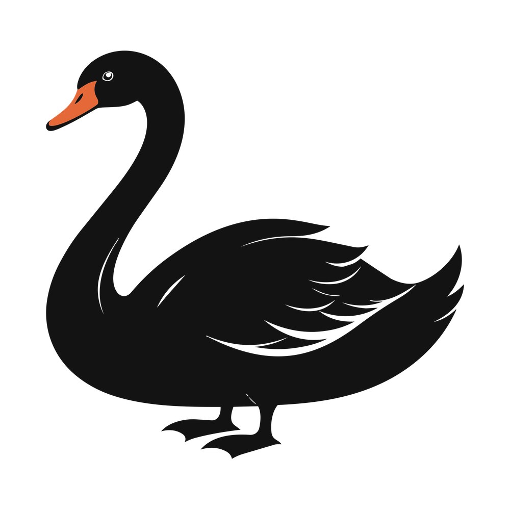 Swan SVG cut file – SVG, PNG, DXF