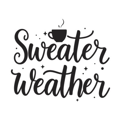 Sweater Weather SVG cut file