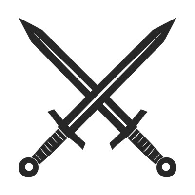 Sword Crossed SVG cut file