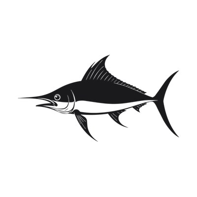 Swordfish Silhouette SVG cut file