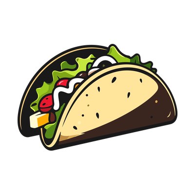 Taco Flaticon Side SVG cut file
