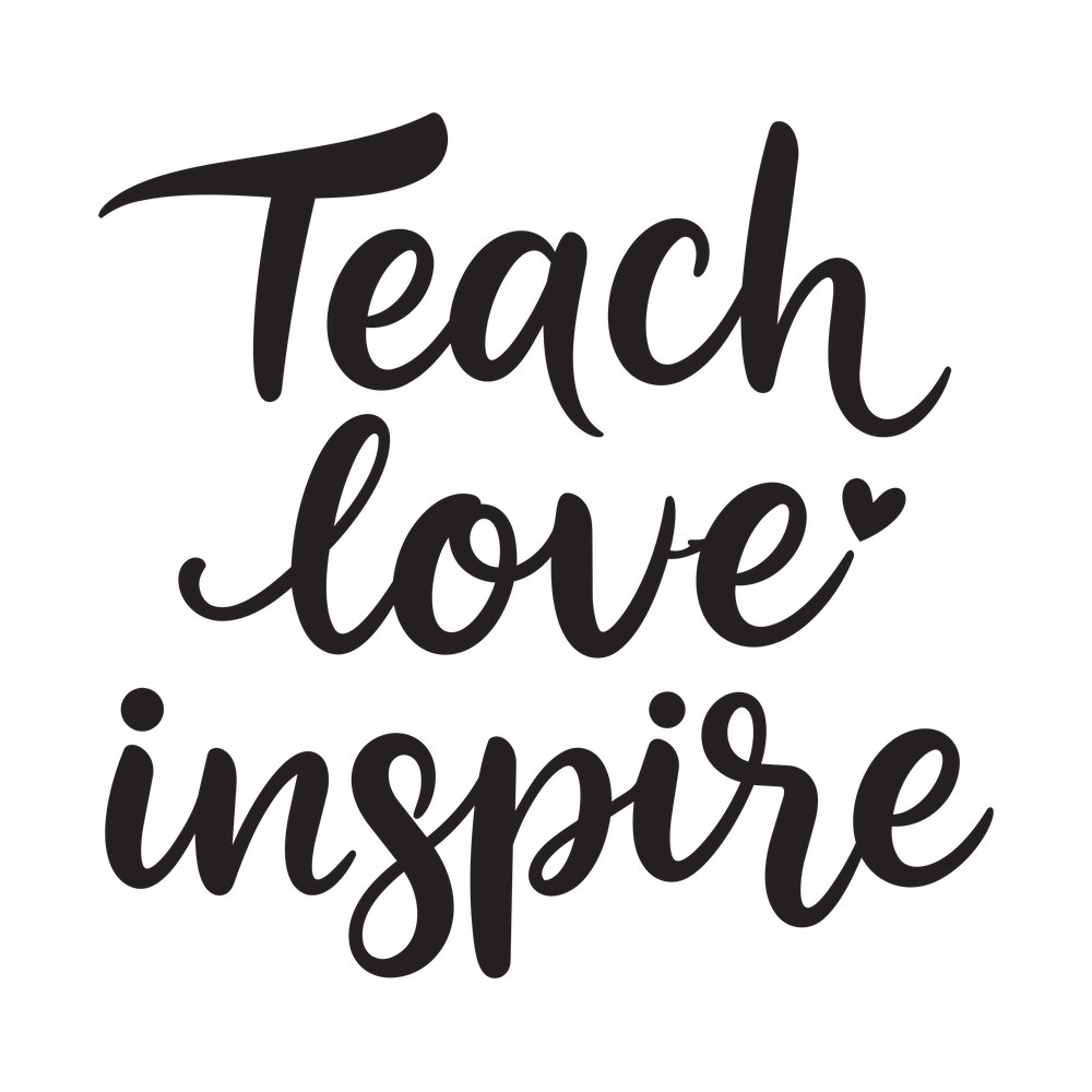 Teach Love Inspire Script SVG cut file – SVG, PNG, DXF