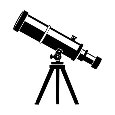 Telescope Flaticon Side SVG cut file