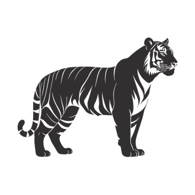 Tiger SVG cut file